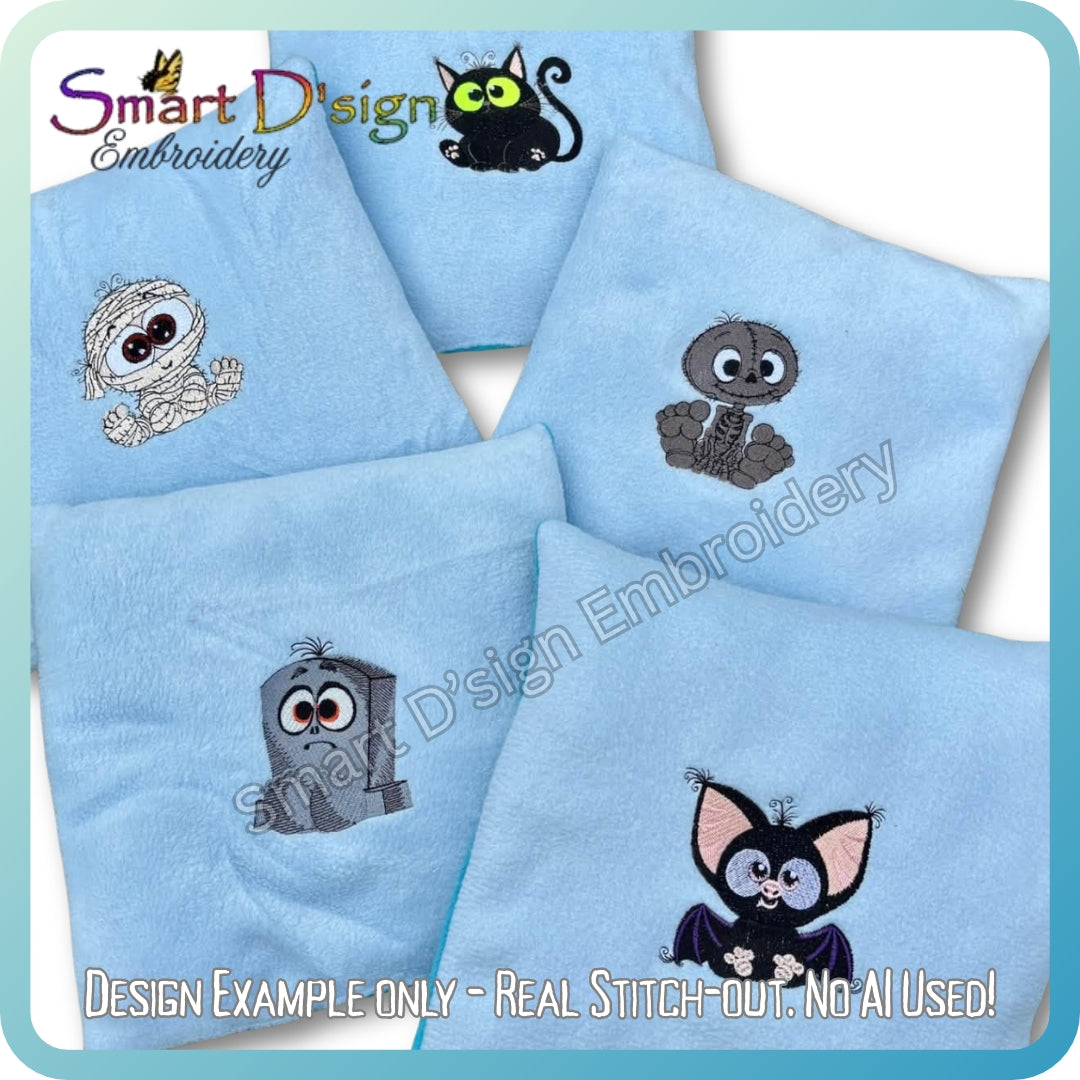 LITTLE BOO CREW Halloween Embroidery Designs