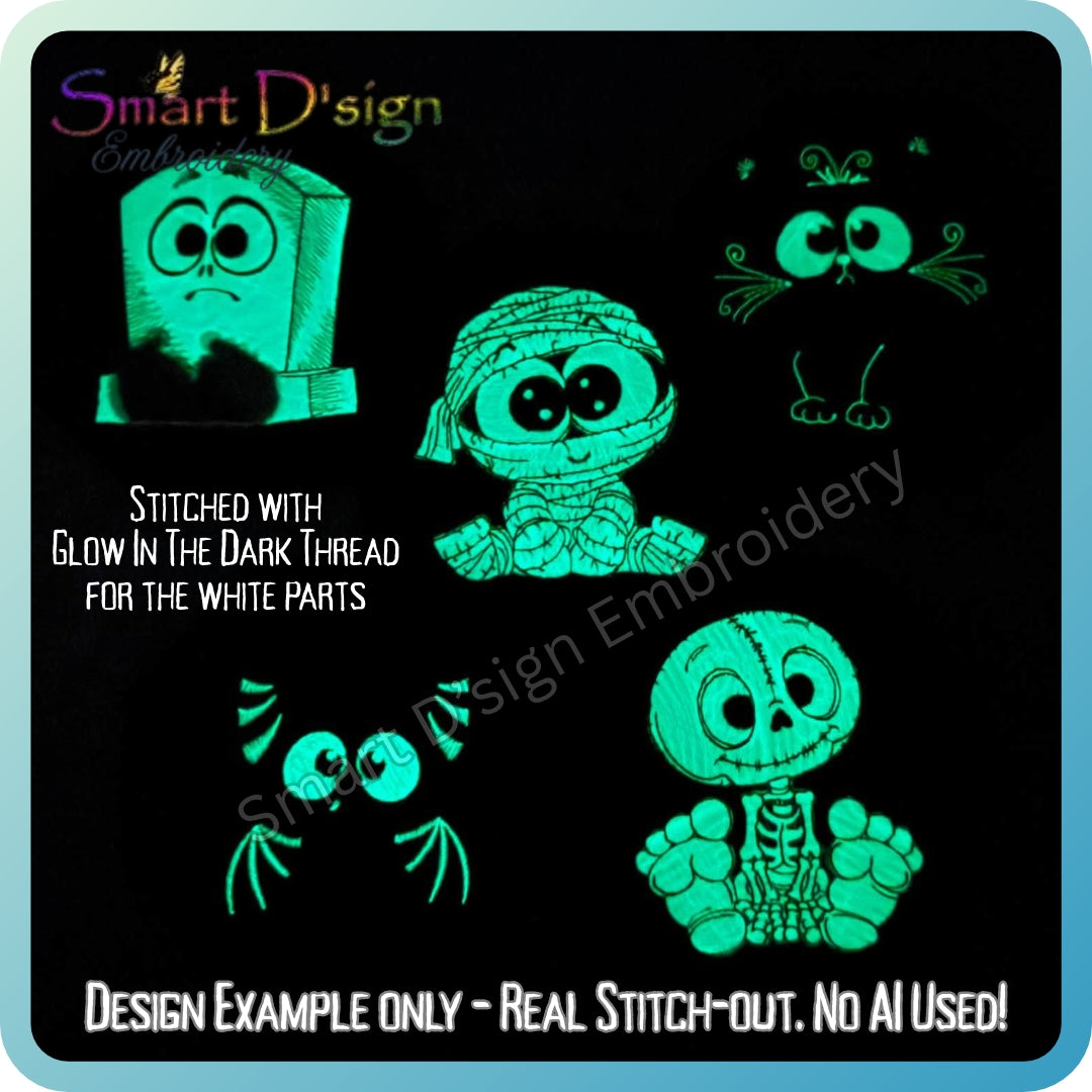 LITTLE BOO CREW Halloween Embroidery Designs