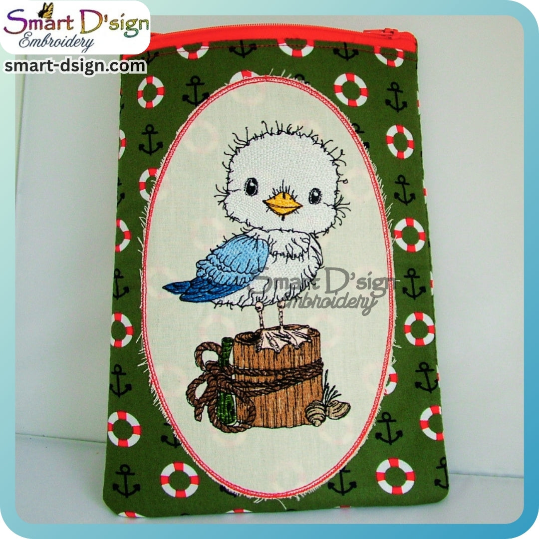 Möwe – Maritime Doodle Stickdatei