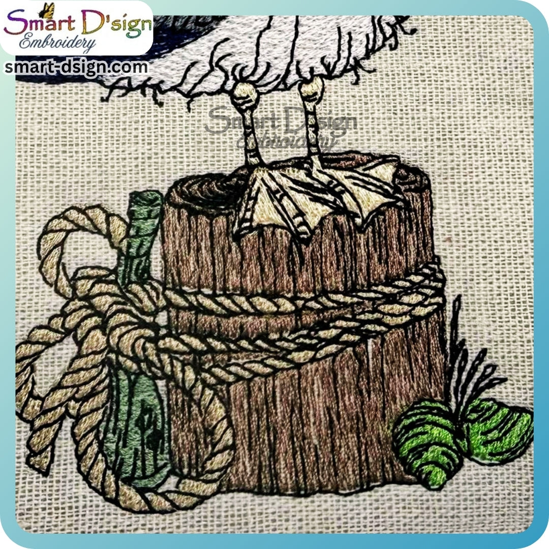 Möwe – Maritime Doodle Stickdatei