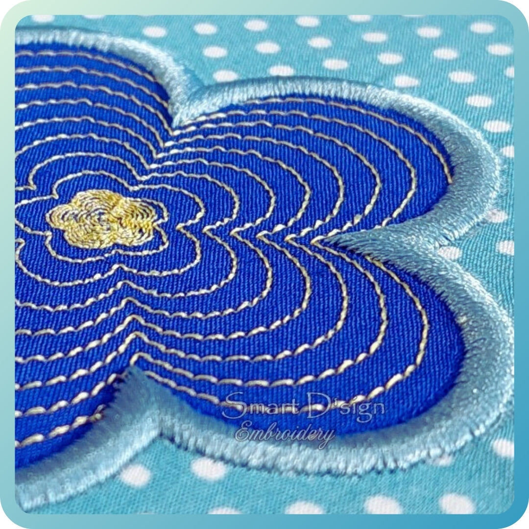 3D RAISED SATIN STITCH APPLIQUE Set Machine Embroidery Design – Smart D ...