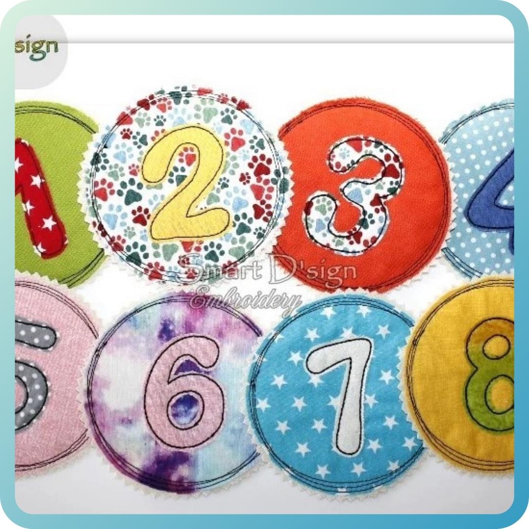 Redraw Numbers DOODLE APPLIQUE NUMMBERS Set Machine Embroidery Design – Smart D'sign ...