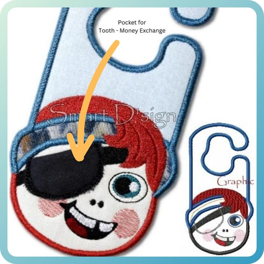 ITH DOOR HANGER PIRATE - TOOTH FAIRY with Pocket