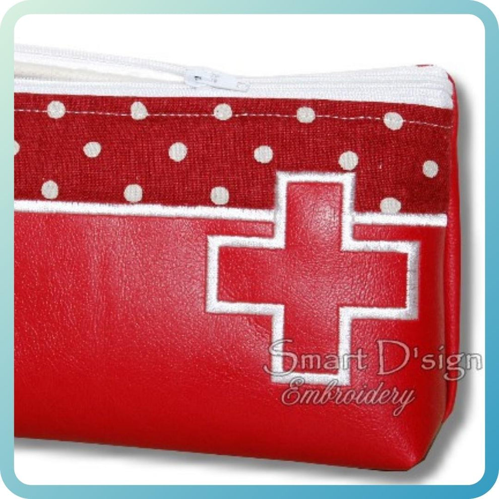 ITH Silhouette Bag FIRST AID Machine Embroidery Design – Smart D'sign ...