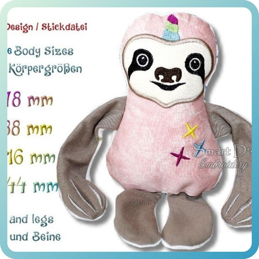 ITH PLUSH TOY SLOTH - UNICORN