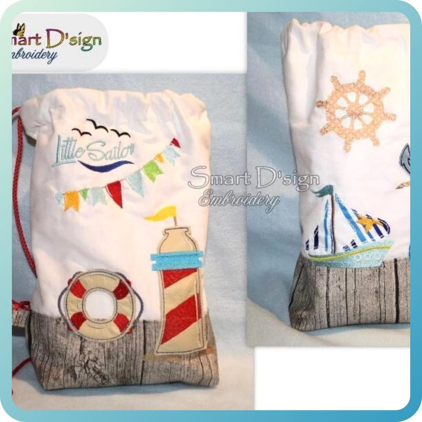 LITTLE SAILOR APPLIQUES Series Machine Embroidery Design – Smart D'sign ...