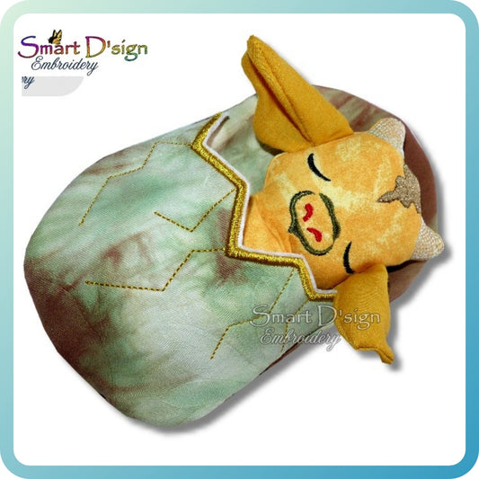ITH SLEEPING DRAGON DOLL with EGG SHELL Sleeping Bag
