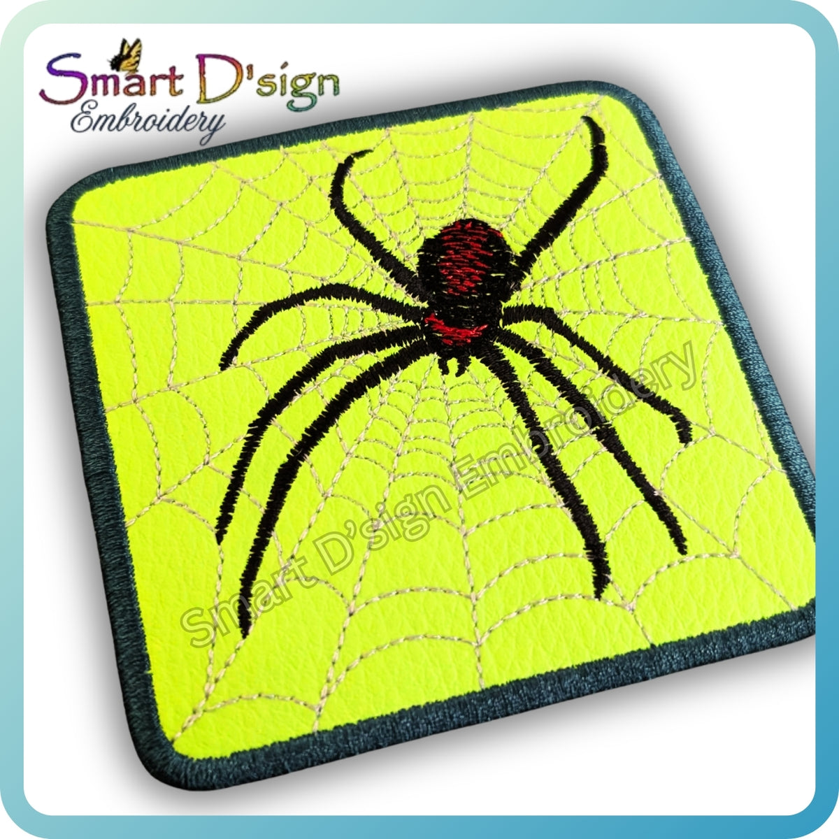 ITH SPIDER COASTER Freebie 10x10 cm / 4x4 inch