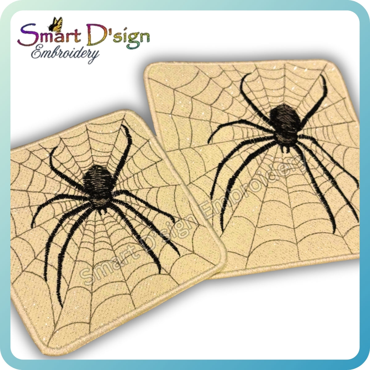 ITH SPIDER COASTER Freebie 10x10 cm / 4x4 inch