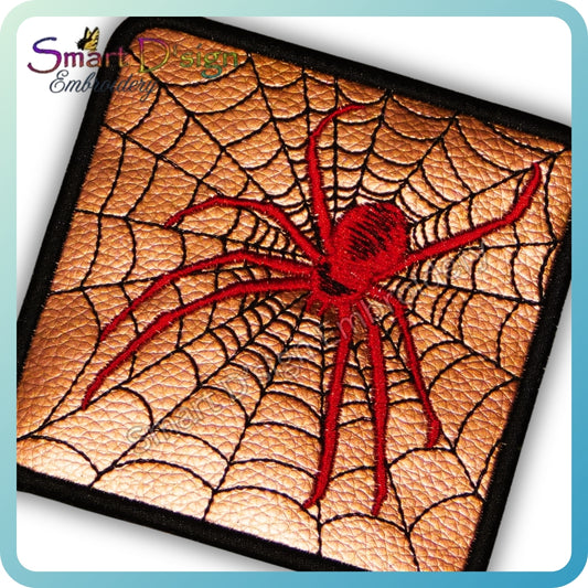 ITH SPIDER COASTER Freebie 10x10 cm / 4x4 inch