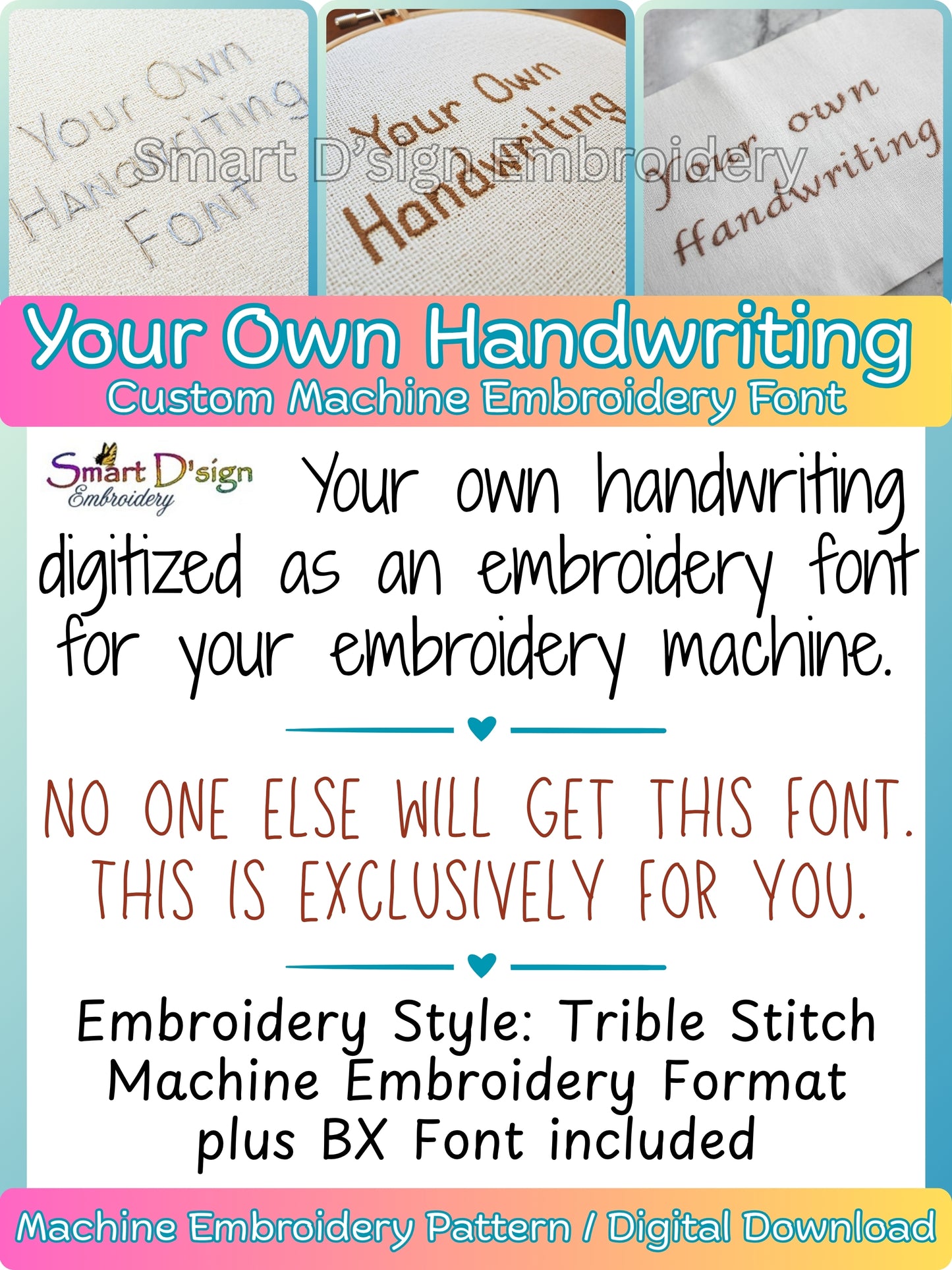 DEINE EIGENE HANDSCHRIFT - Digitalisierung deiner individuellen Schriftart