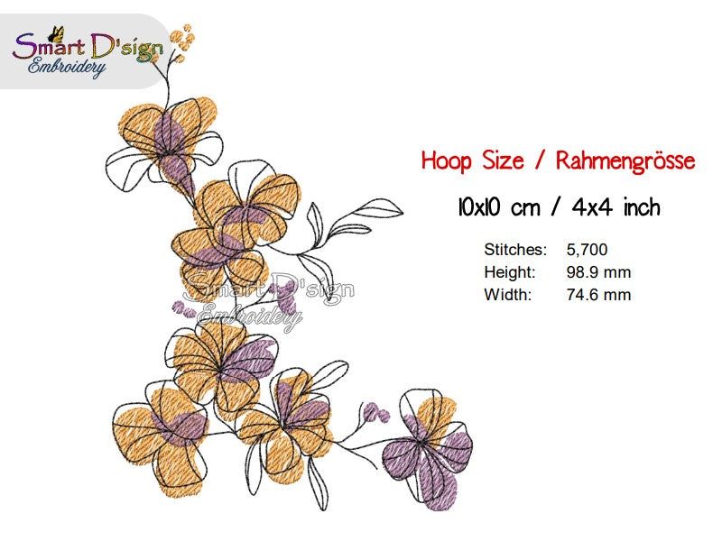 ABSTRACT FRANGIPANI No 4