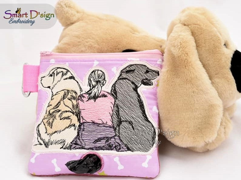 ADOPTED - DOG FRIENDS Doodle Sketch Motif