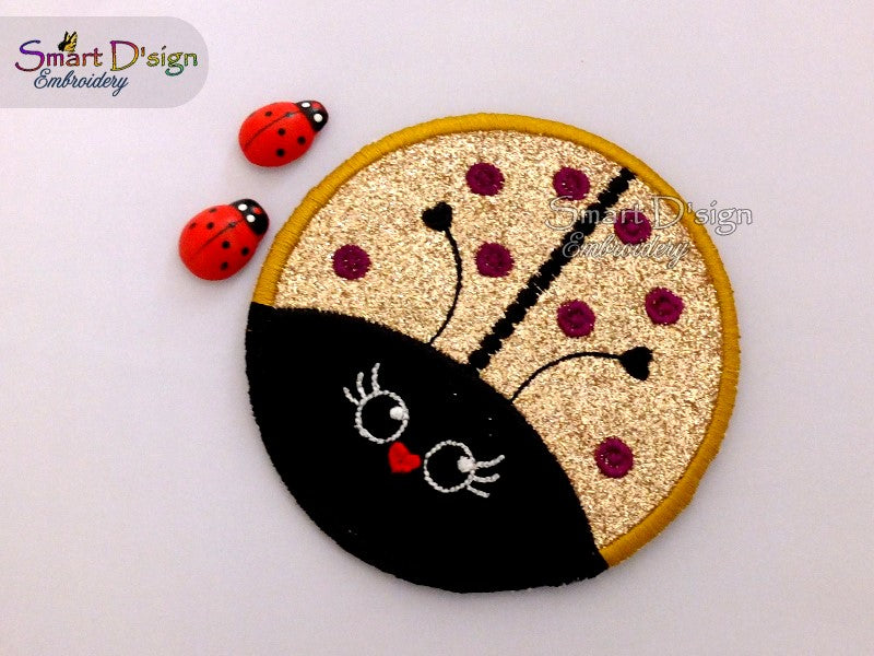 ITH LADYBUG PARTY - ITH COASTER 4x4 inch