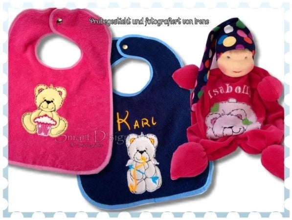 Machine Applique Rugged Sign Design BEAR HUGS - TEDDY REDWORK APPLIQUES Set Machine Embroidery Design ...