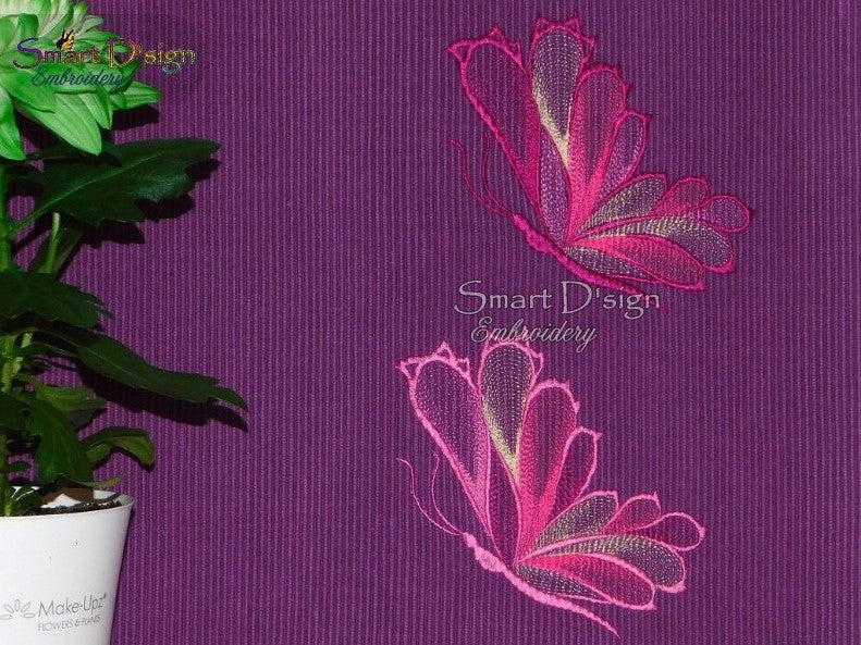 Embroderd Ripple Design BUTTERFLY Ripple Stitch Machine Embroidery Design – Smart D'sign Embroidery