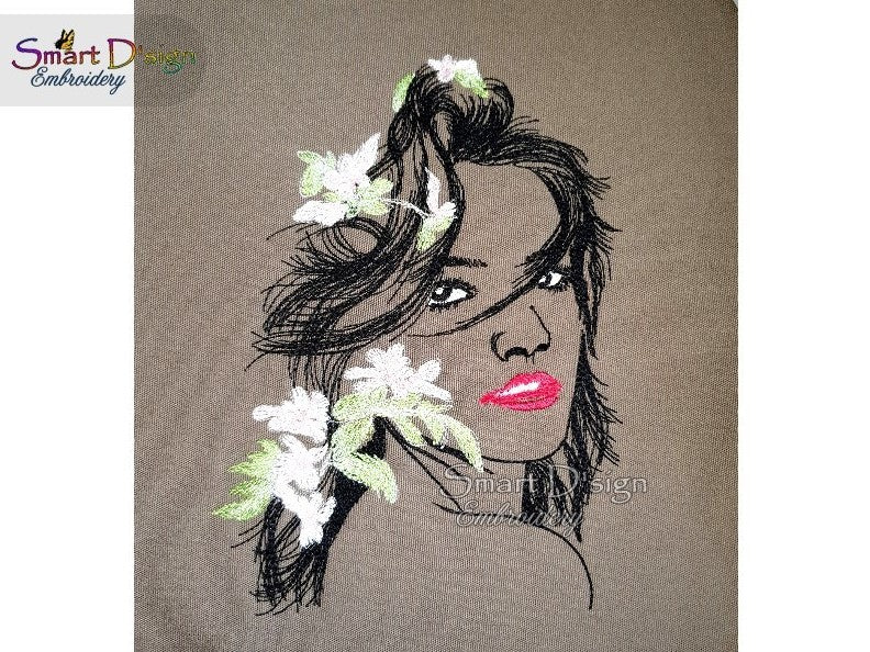 CARIBBEAN BEAUTY - Woman Portrait - Doodle Sketch Design