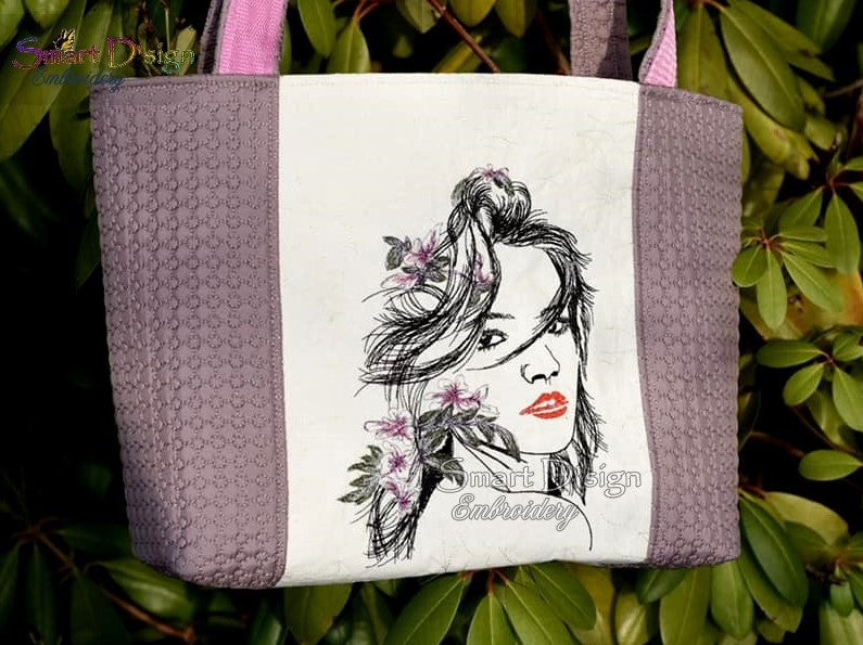 CARIBBEAN BEAUTY - Woman Portrait - Doodle Sketch Design