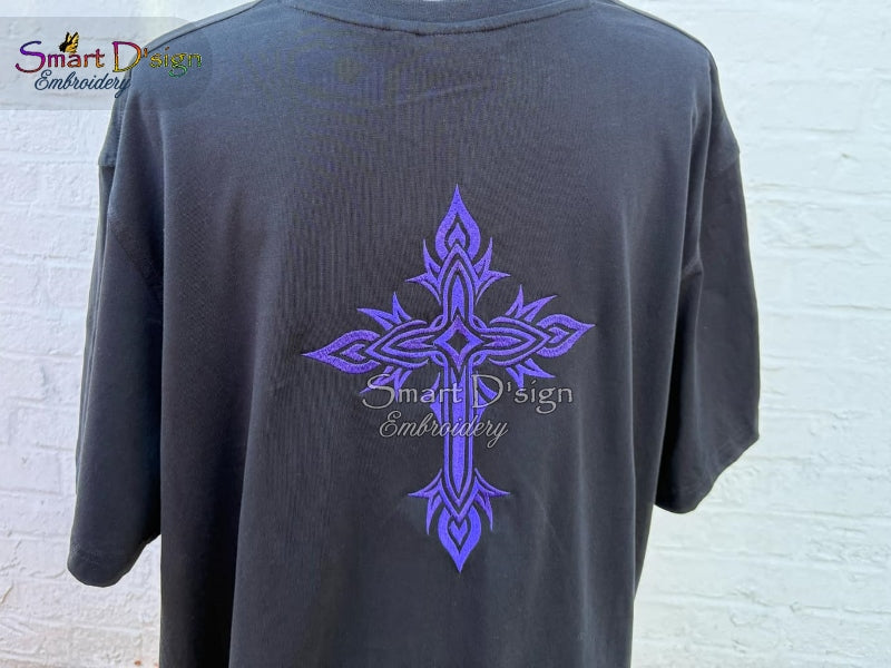 TRIBAL / CELTIC / CHRISTIAN CROSS Machine Embroidery Design