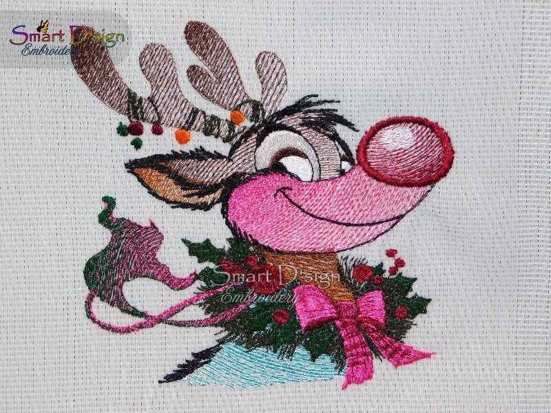 SMILING REINDEER DANCER