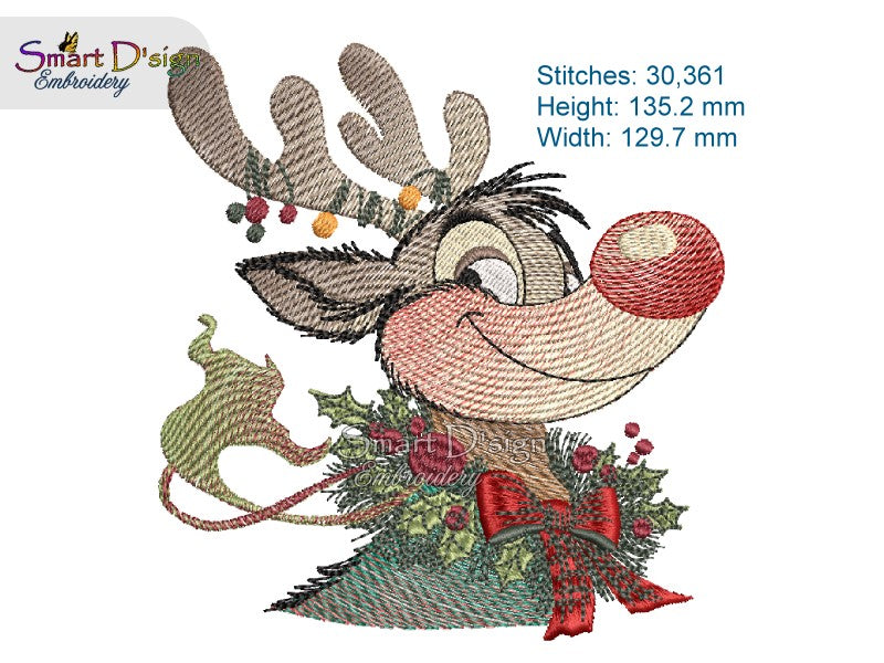 SMILING REINDEER DANCER