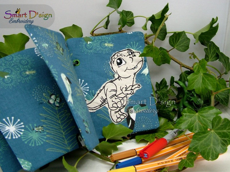 10 T-REX DINOSAURIER DOODLE Applikationen - Ausmalmotive