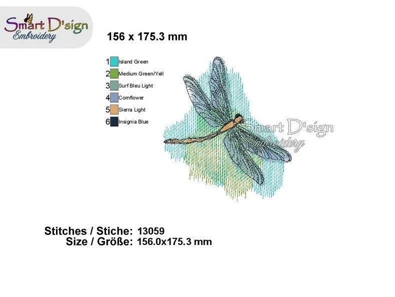 DRAGONFLY Doodle Sketch