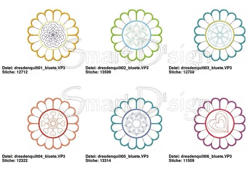 ITH DRESDEN QUILT MANDALA BLOCKS