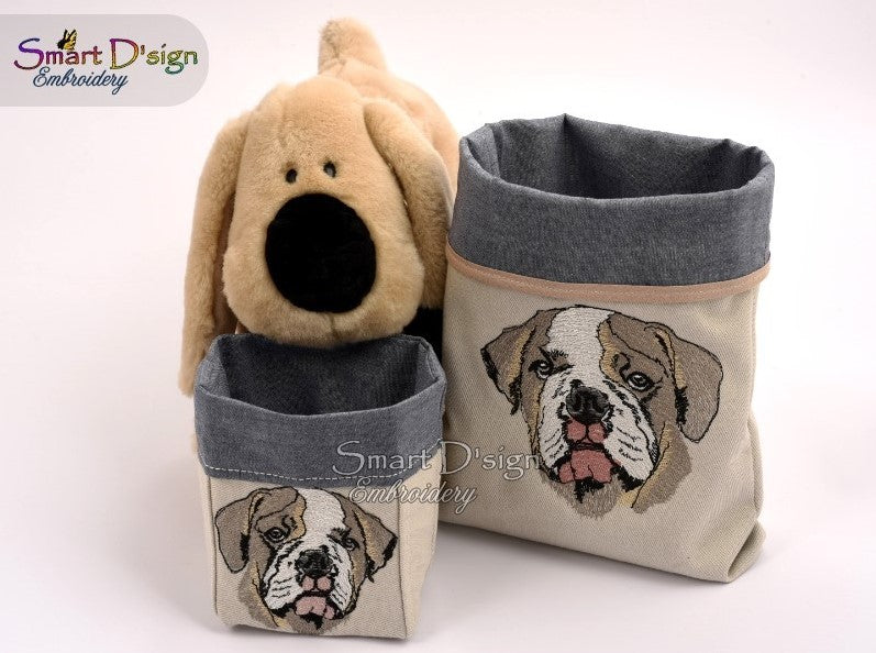 ENGLISH BULLDOG Fill Stitch Design