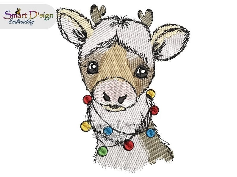 RENTIER RUDOLF mit Weihnachtslichtern