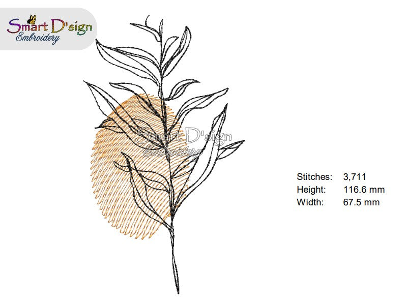 OUTBACK FLOWER No. 3 - Line Art