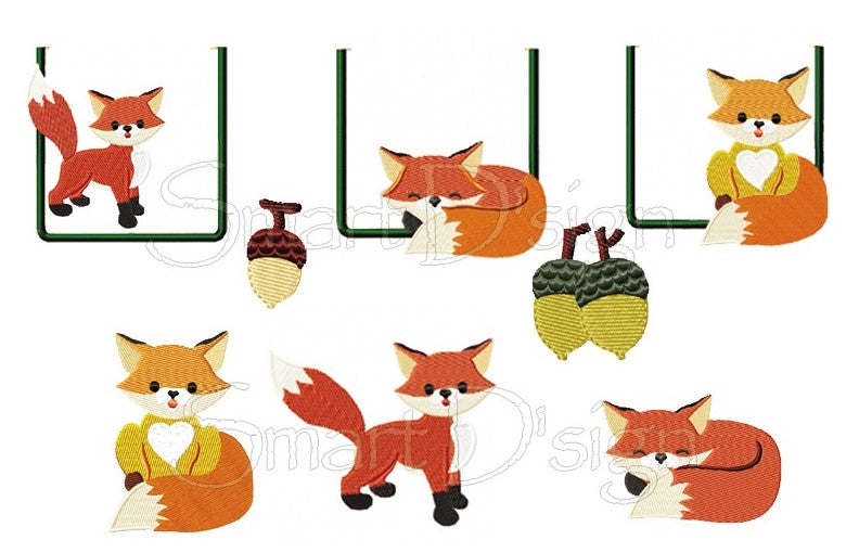 FOXY POCKET APPLIQUES Set