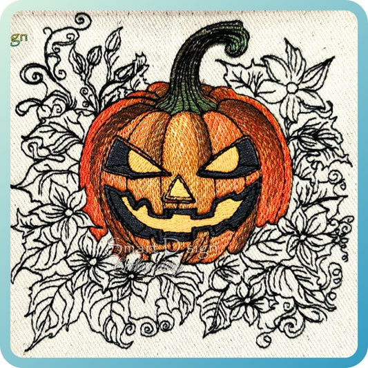 HALLOWEEN PUMPKIN with Vine