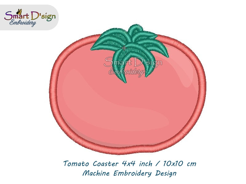 ITH TOMATO COASTER 4x4 inch / 10x10 cm