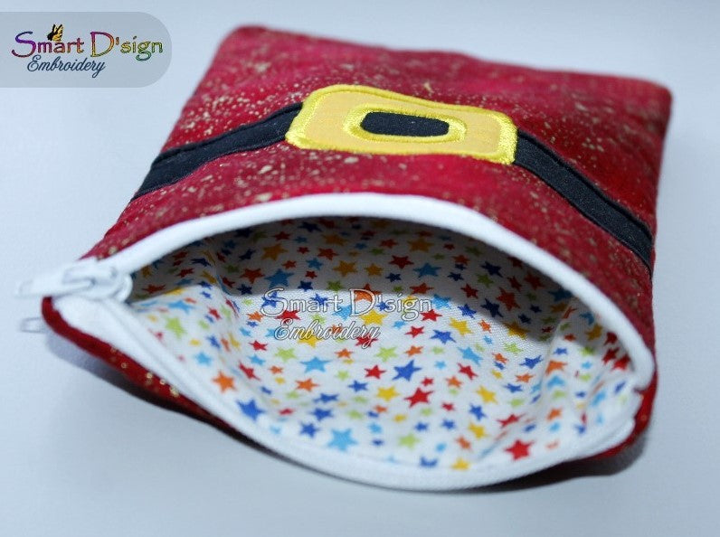 ITH SANTA BELT CHRISTMAS BAG