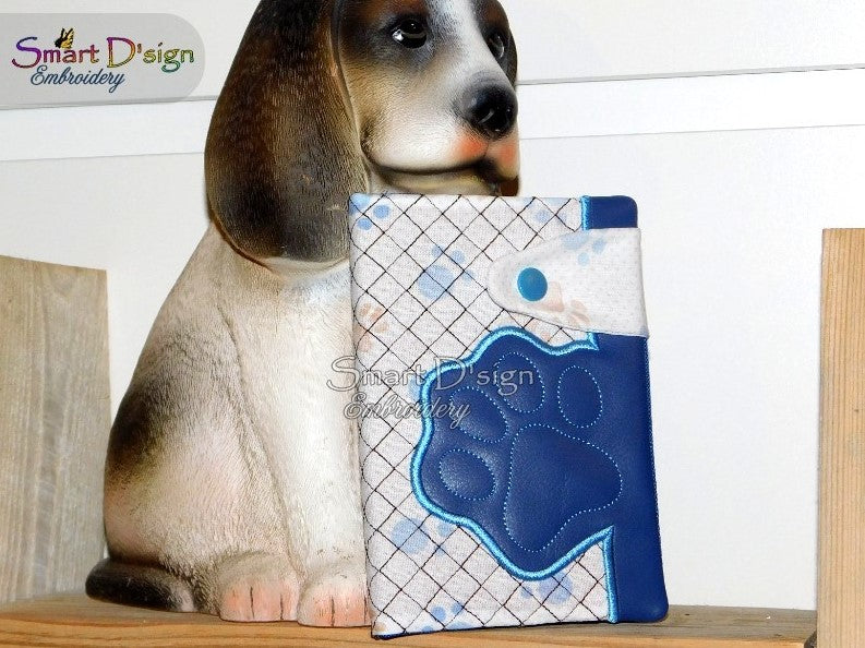 ITH PAW PRINT APPLIQUE NOTEBOOK COVER A6