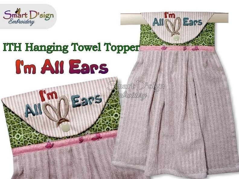 ITH Hanging Towel Topper I'M ALL EARS