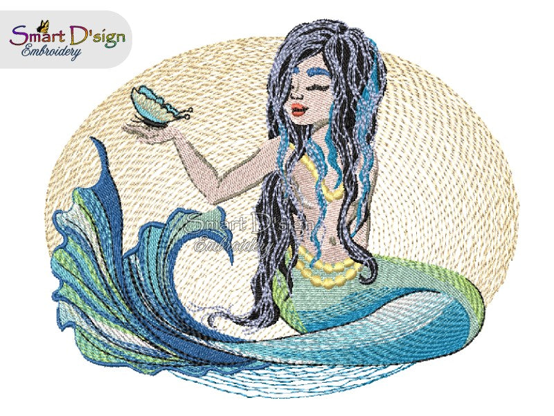 MERMAID with Butterfly
