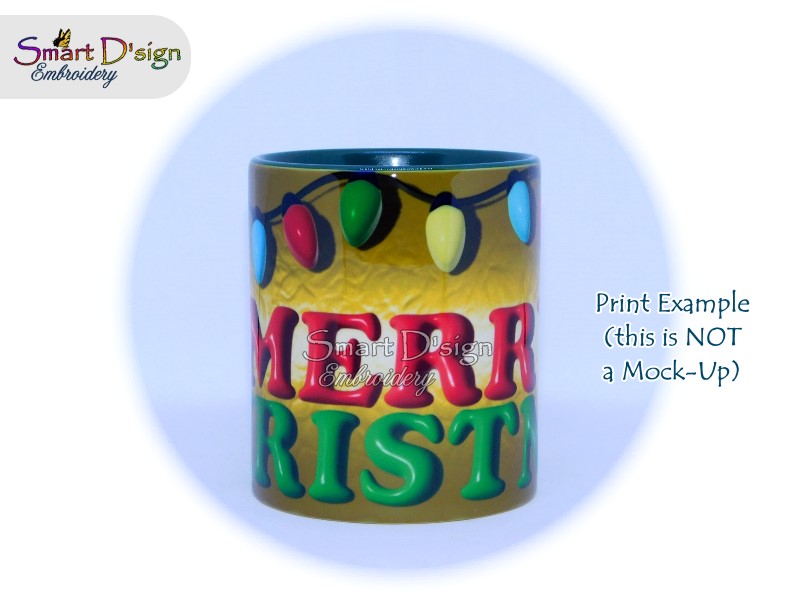 PUFFY 3D STERNE - 3D Optik 11 oz Tassen Wrap