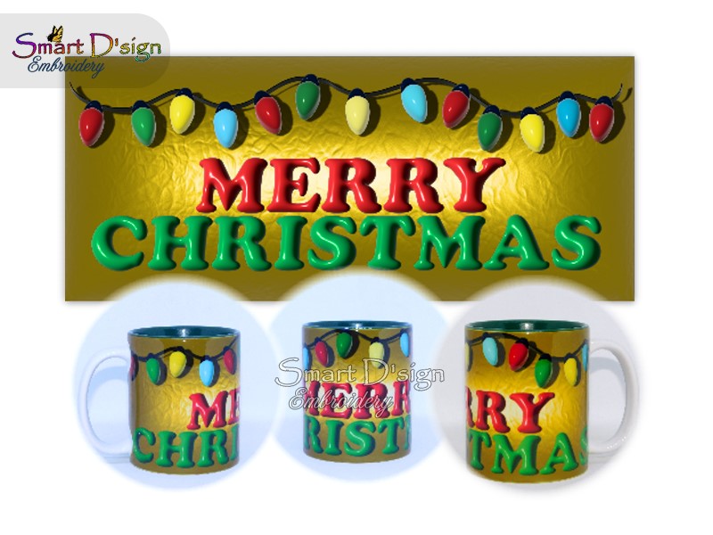 PUFFY 3D STERNE - 3D Optik 11 oz Tassen Wrap