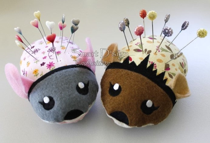 ITH MOUSE & HEDGEHOG Pincushion Set