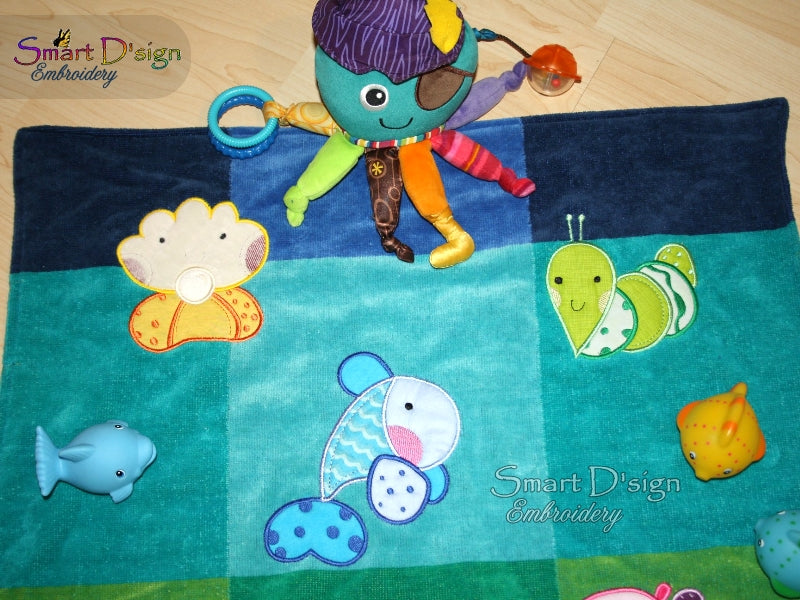 UNDER THE SEA - 12x Baby Nursery Appliques