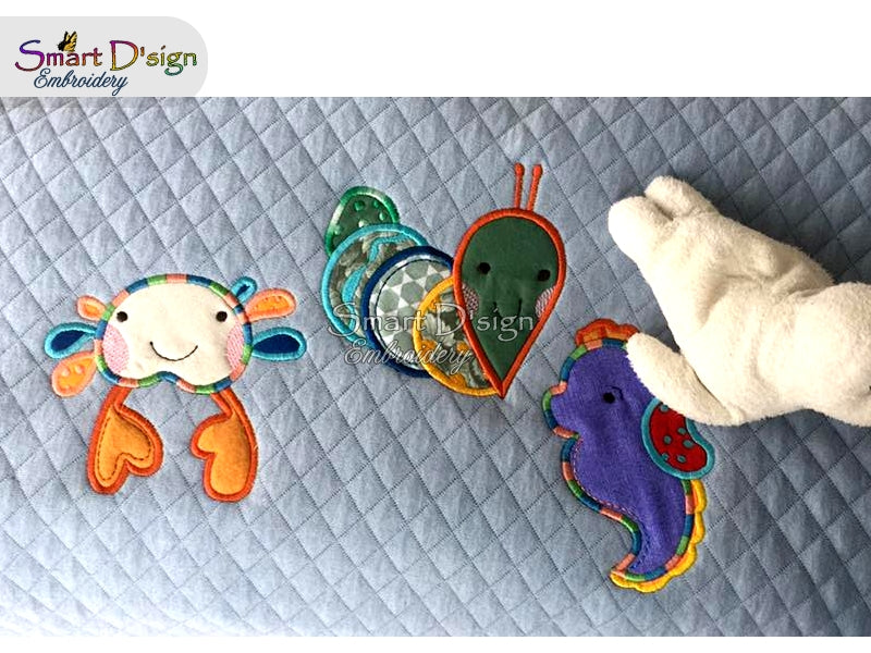 UNDER THE SEA - 12x Baby Nursery Appliques