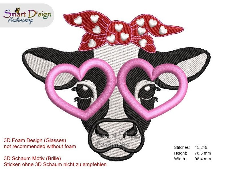 3D FOAM ROCKABILLY HAPPY COW