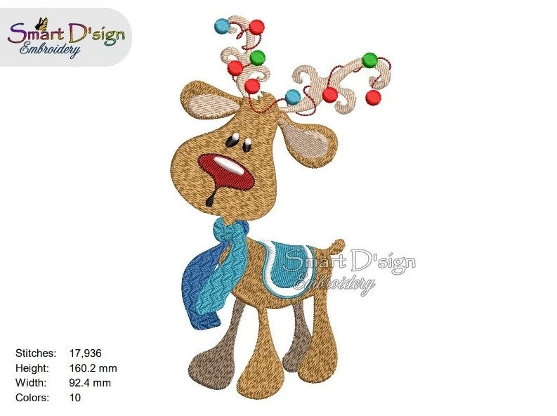 RUDOLPH Nr. 1 with Christmas Lights