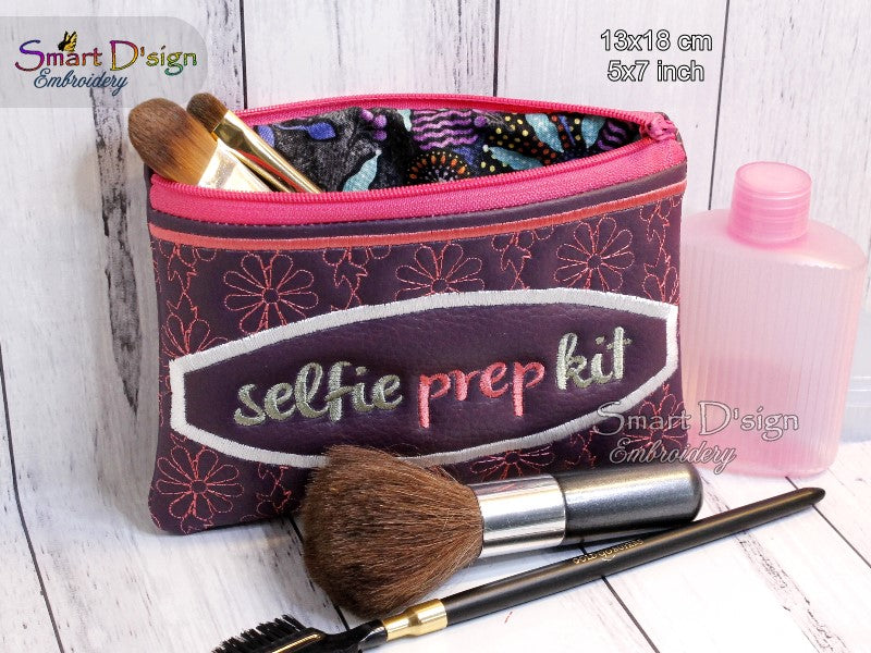 SELFIE PREP KIT - ITH QUILT REISSVERSCHLUSS TASCHE - 2 Formen