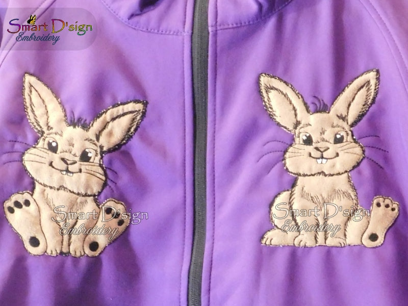 CUTE LITTLE BUNNY #1 Doodle Applique