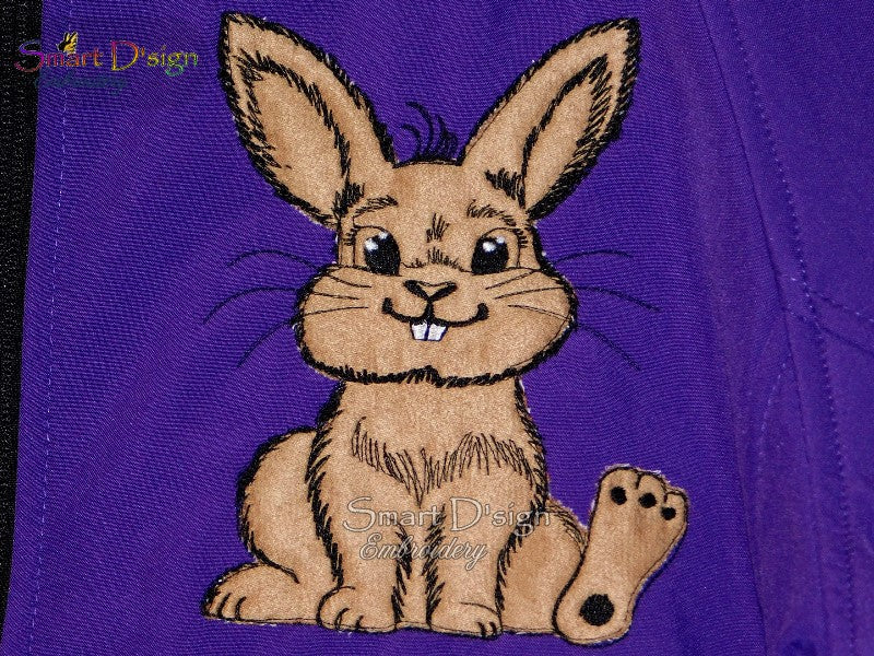 CUTE LITTLE BUNNY #1 Doodle Applique