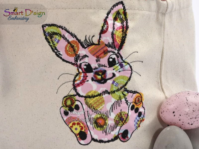 CUTE LITTLE BUNNY #3 Doodle Applique