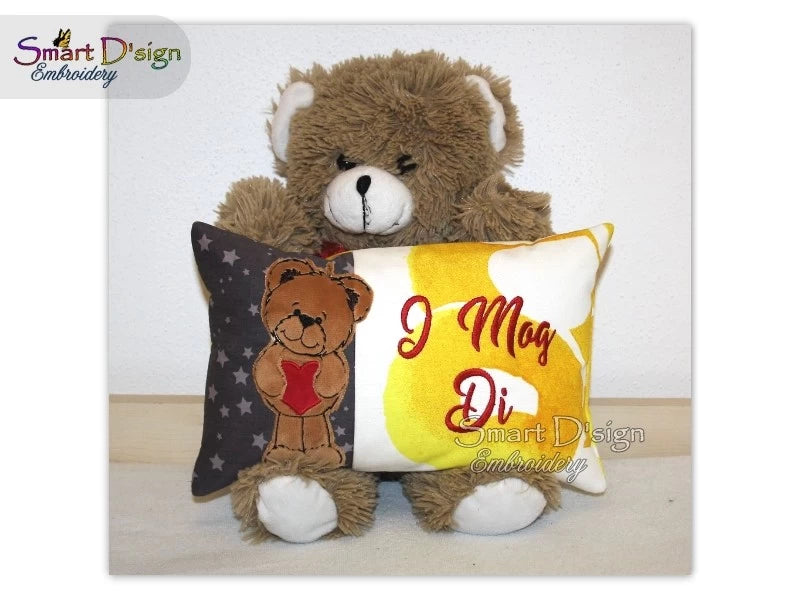 TEDDY LIEBE - VALENTINES Kissenhülle ITH Set
